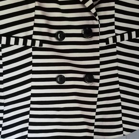 Halogen black and white striped jacket - Picture 4 of 5
